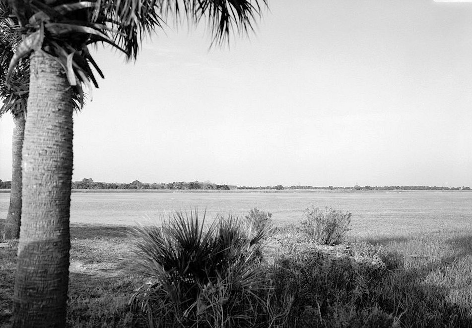 View Looking to the Northeast toward the Fort from across the South Channel.