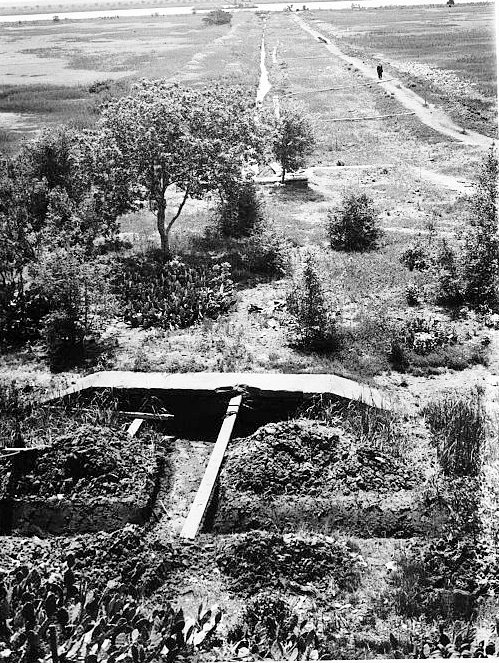 Historic View Looking from Tidal Gate to the South Channel During Restoration.