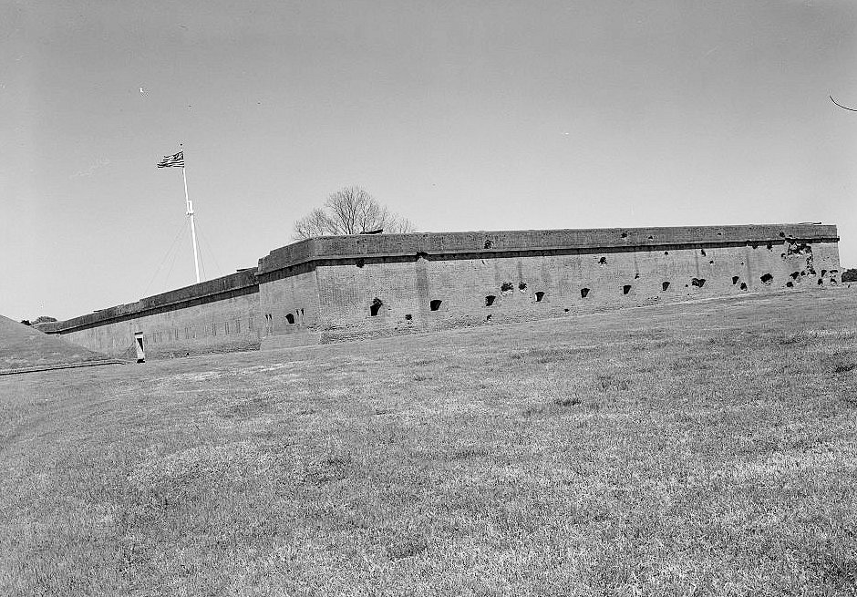 Historic View "BREACH MADE at CAPTURE" Looking from the Southwest.