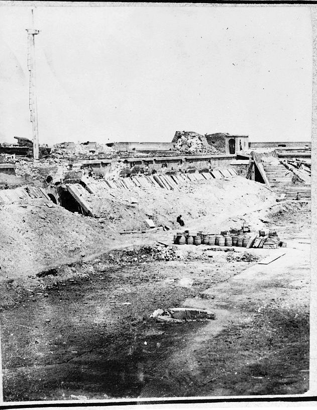 Historic Interior View of the Northern Half of the Gorge Wall after Battle, Looking Northwest.