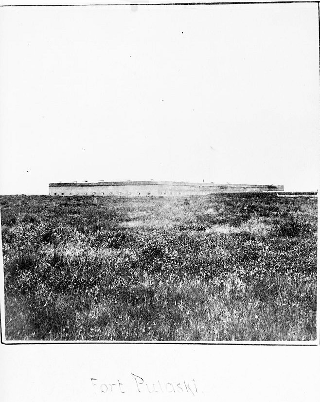 Historic View Entitled "Fort Pulaski" Providing a Perspective View of the North and Gorge Walls Looking from the Northwest.