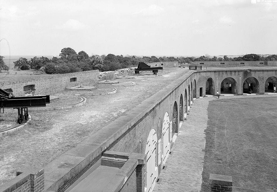 Duplicate of Historic View "Fort Pulaski (/) 3Rd Rhode Island Heavy Artillery &Quot; Showing the North Wall.