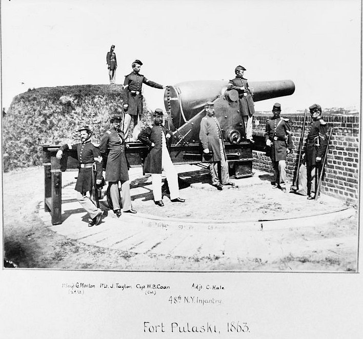 Historic View, 1863, Entitled "Fort Pulaski &Quot; of the 48Th NY Infantry.