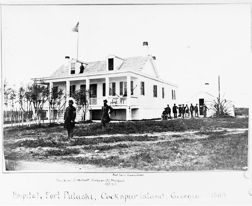 Historic View, 1863, Entitled &Quot; Hospital, Pulaski, Cockspur Island, Georgia" (Note: Seen in Background of HABS No.GA-2158-79).