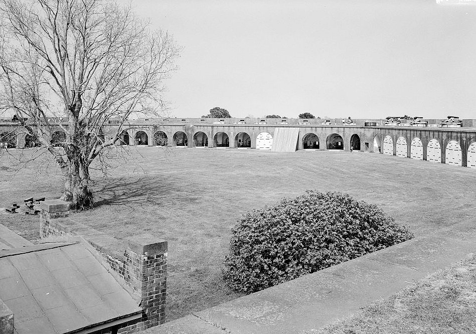 Duplicate of Historic View &Quot; 48TH NEW YORK INFANTRY, FORT PULASKI" Looking from the Southwest Corner of the Fort
