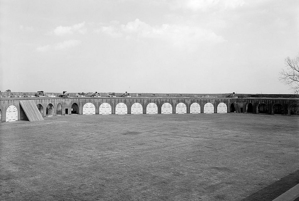 Historic View &Quot;48TH NEW YORK INFANTRY in FORT PULASKI, GEORGIA" Looking to the Southeast Wall of the Fort