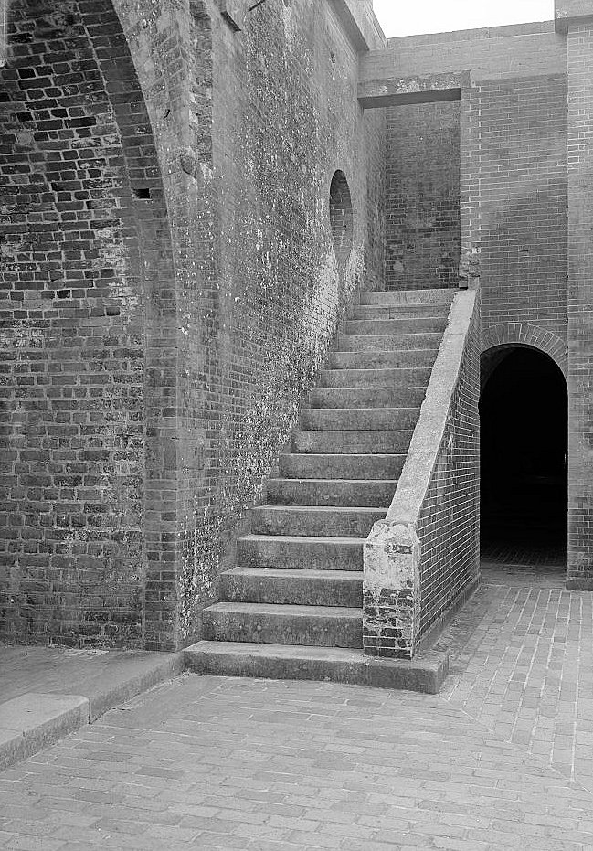 Close View of Staircase in Southwest Corner