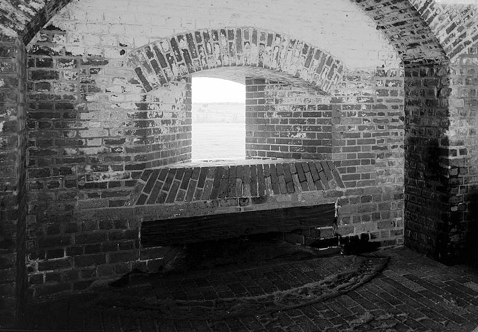 Interior View, the Embrasure Casemate #6 Looking Southwest