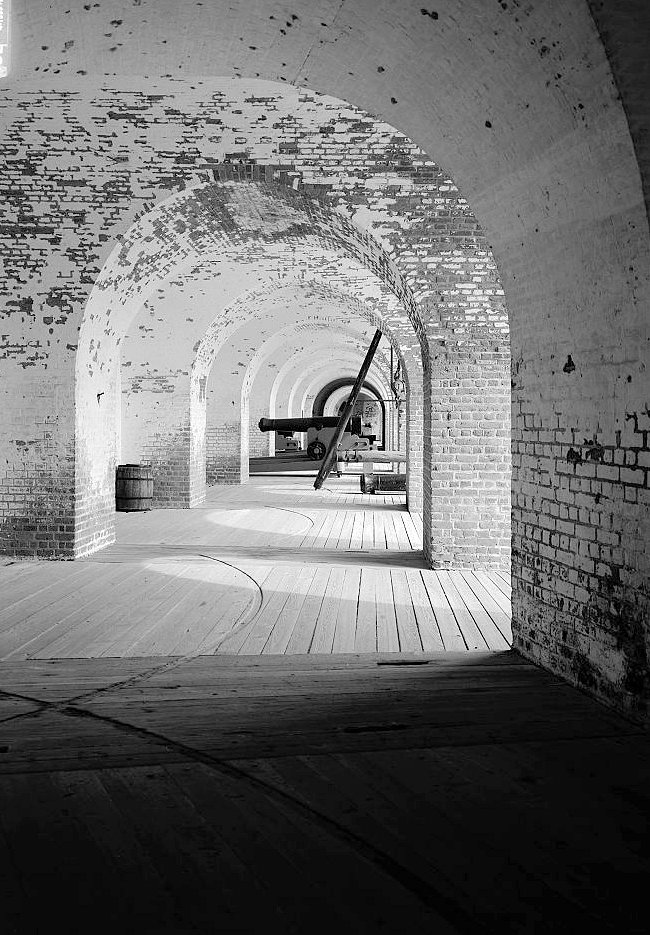 Interior View of the Northeast Gun Gallery Looking Northeast to Southeast