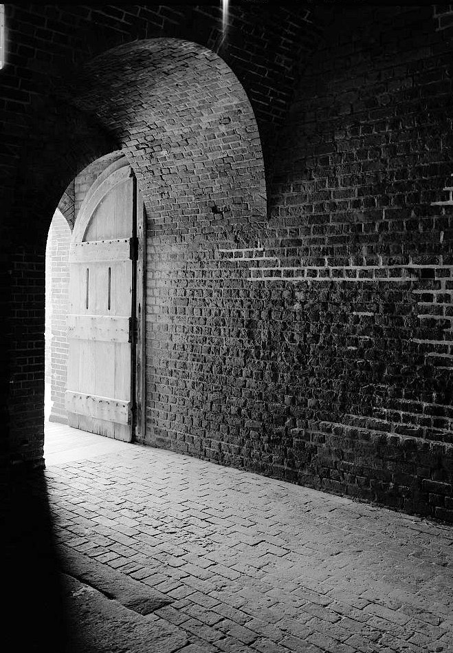 Interior View, Entrance to Northwest Bastion Looking toward Parade