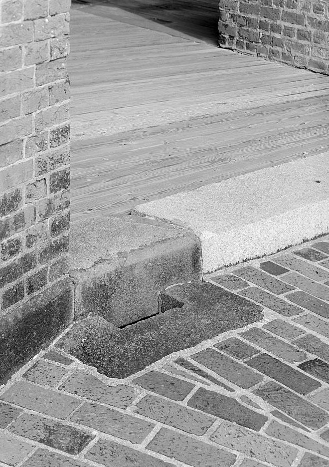 Detail View, Interior of Fort Threshold to Casemate #38 Next to Northeast Spiral Stairs