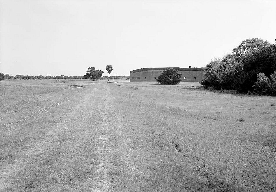View of the Northeast Corner of the Fort Looking from the Dike System Walk