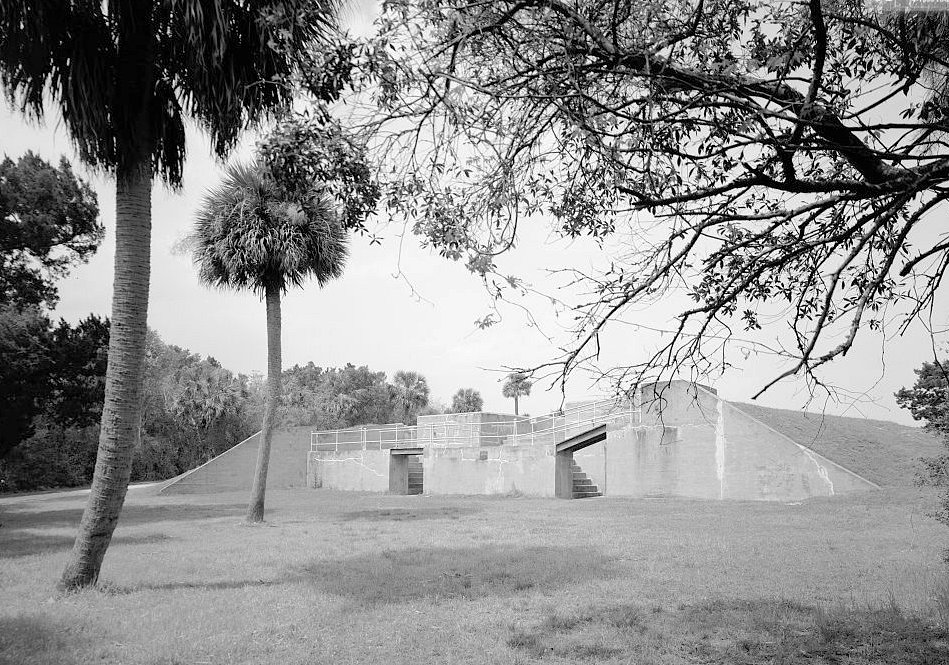 Perspective View of Battery Hambright Looking Northwest