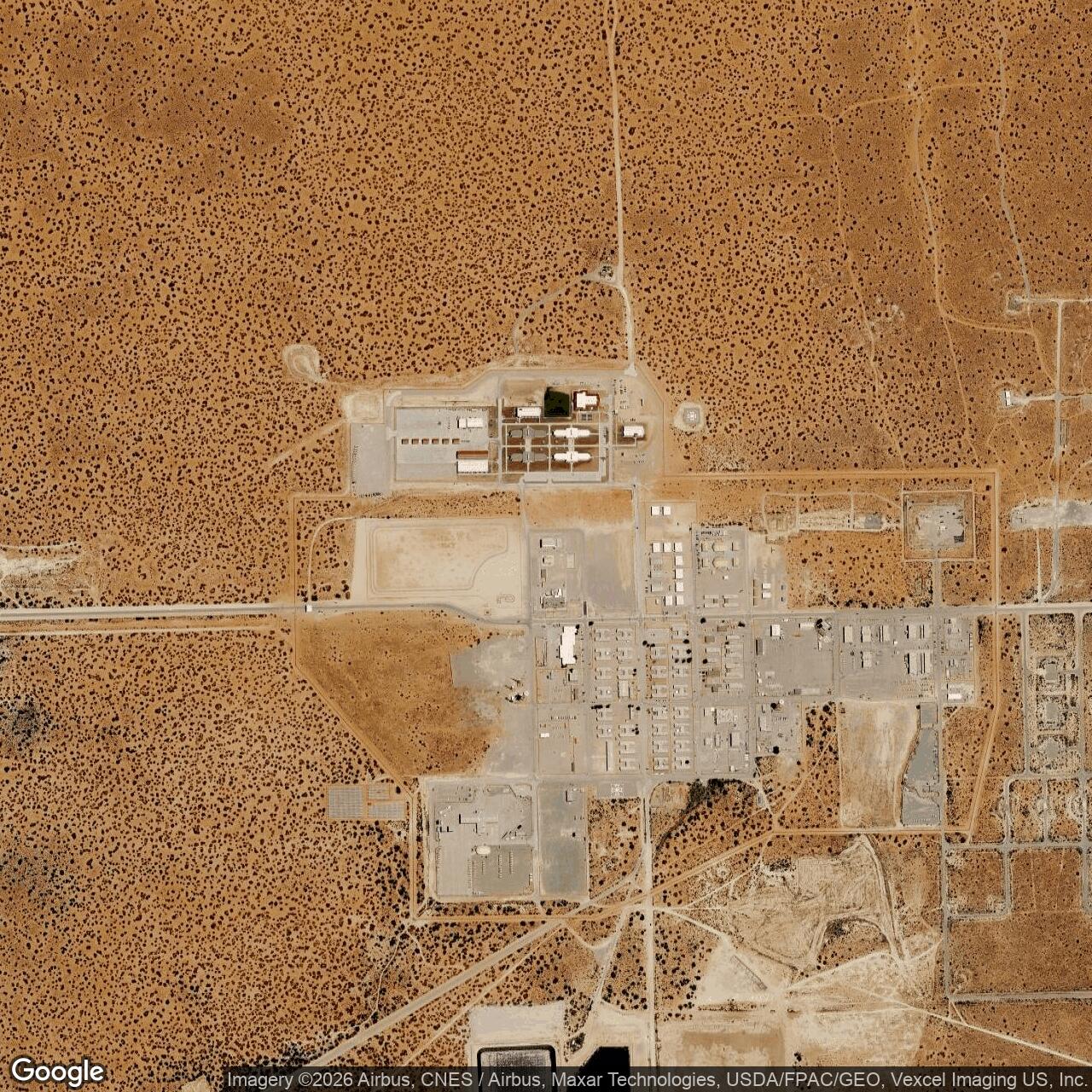 Current Google Satellite Image of McGregor Range, New Mexico
