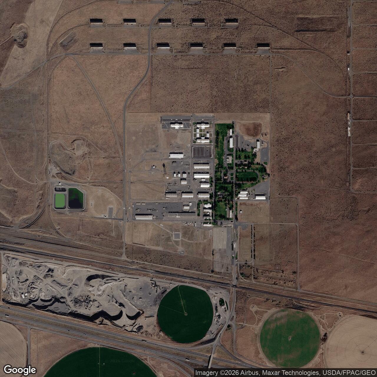 Current Google Satellite Image of Umatilla Chemical Depot, Oregon