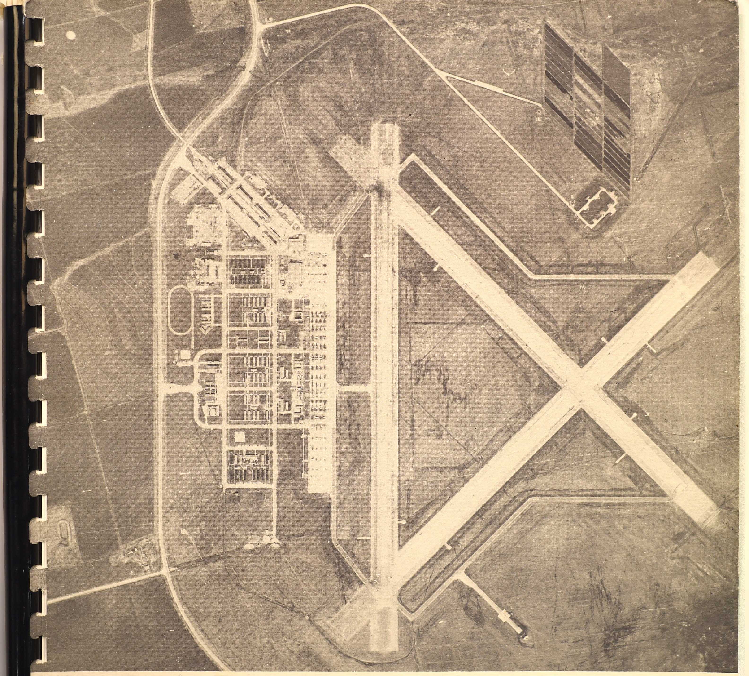 Aerial view of Abilene Army Airfield in 1942-1946 (U.S. Air Force courtesy photo)
