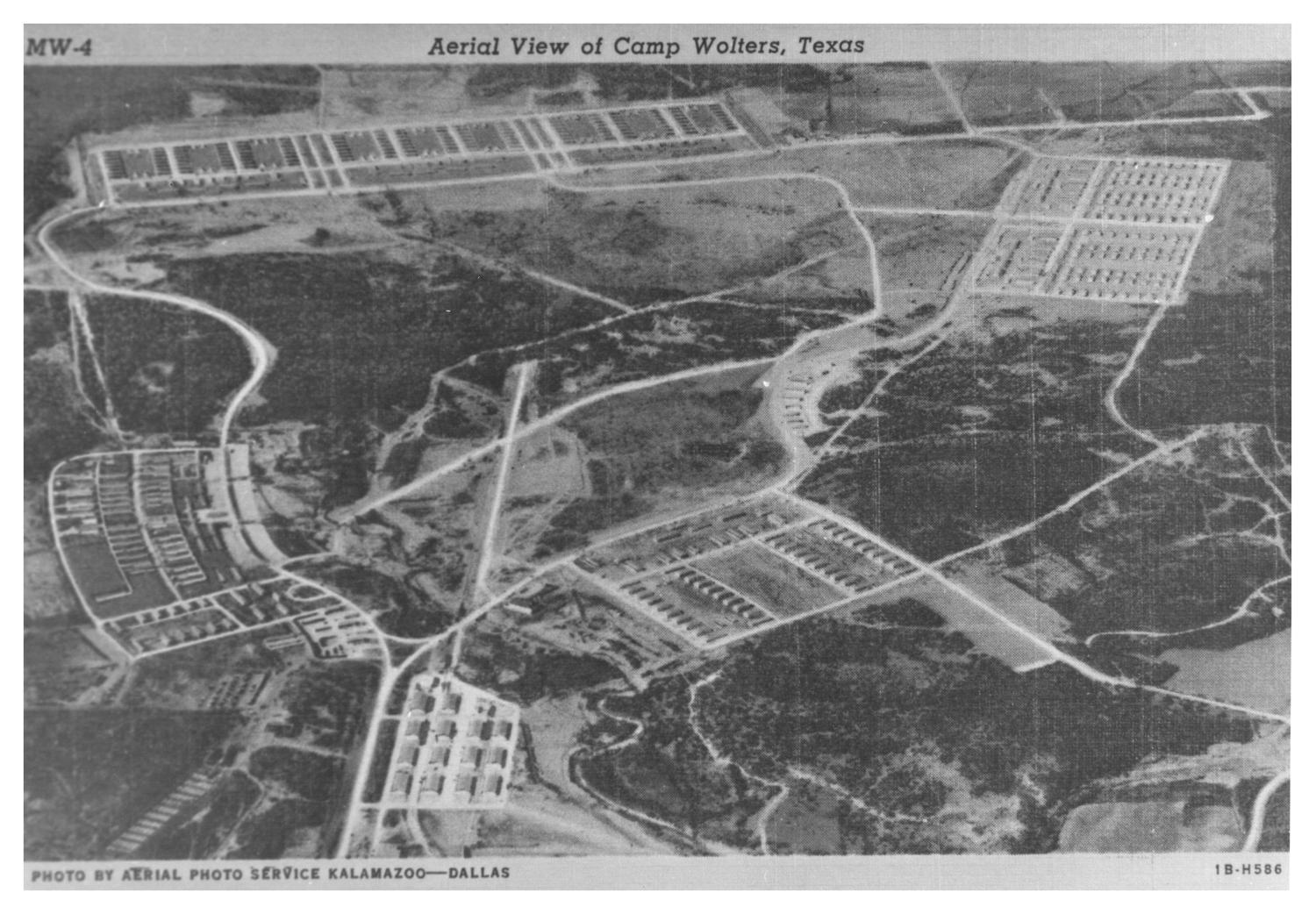 Aerial View Of Camp Wolters, Texas