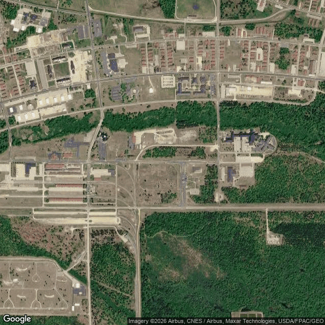 Current Google Satellite Image of Fort McCoy, Wisconsin