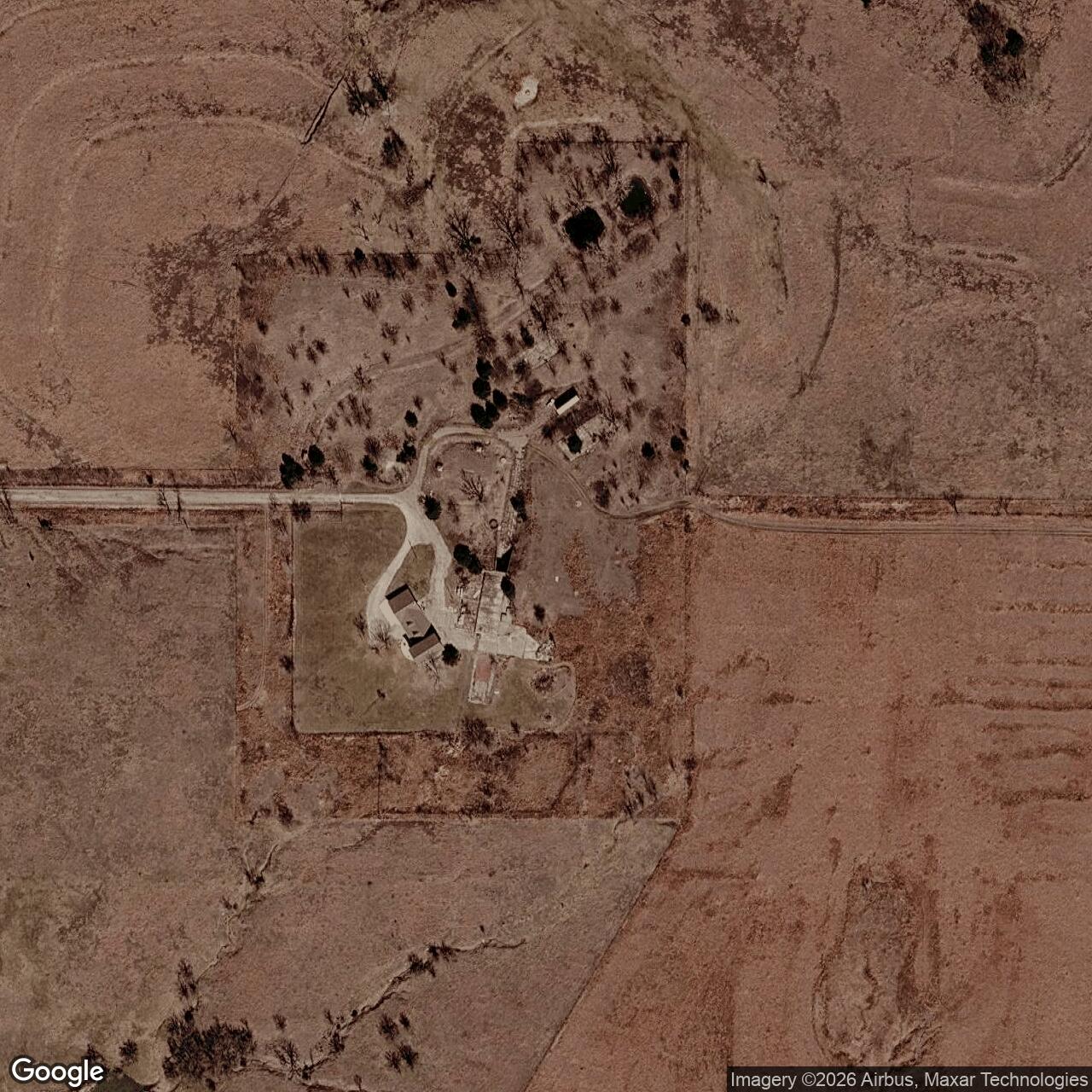 Current Google Satellite Image of Atlas E Site 548-8, Kansas