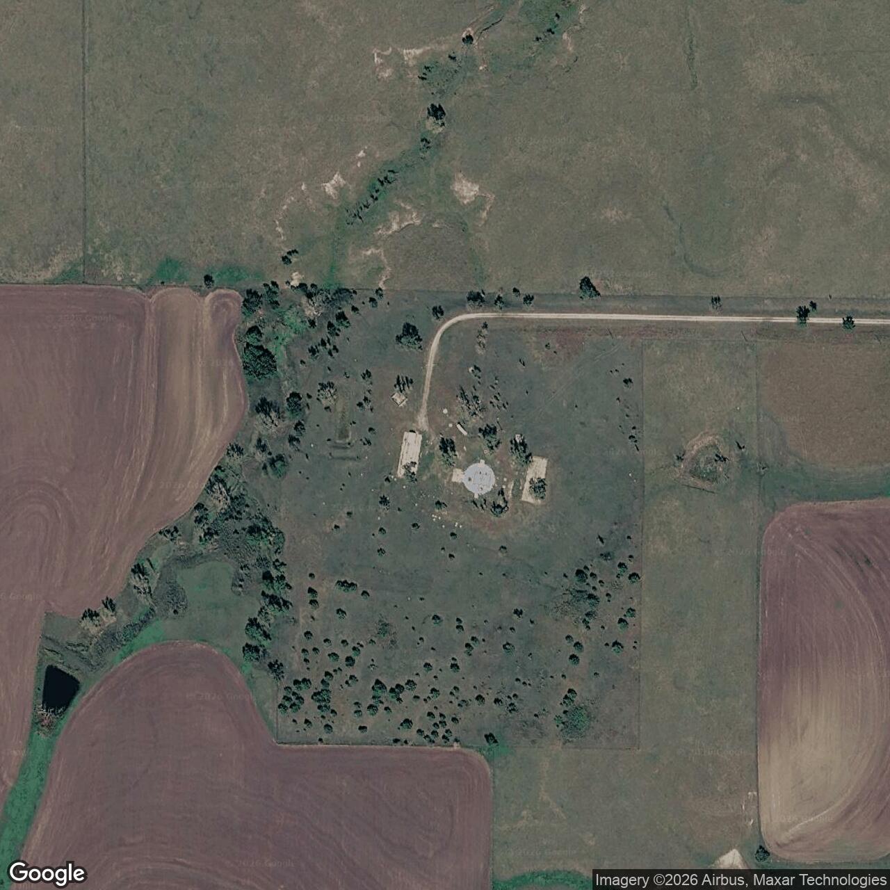 Current Google Satellite Image of Atlas F Site 550-4, Kansas