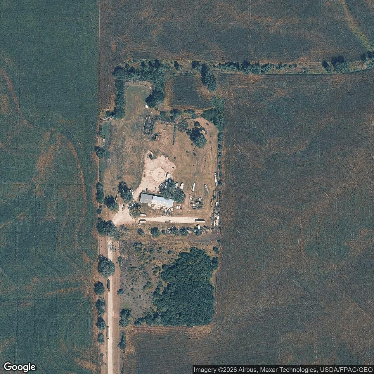 Current Google Satellite Image of Atlas F Site 551-1, Nebraska