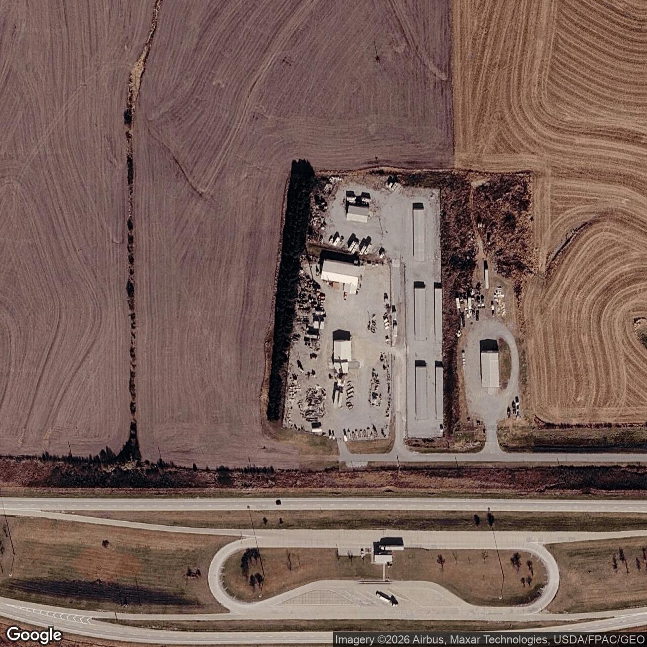 Current Google Satellite Image of Atlas F Site 551-4, Nebraska
