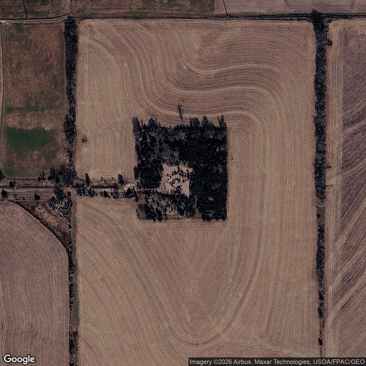 Current Google Satellite Image of Atlas F Site 551-5, Nebraska