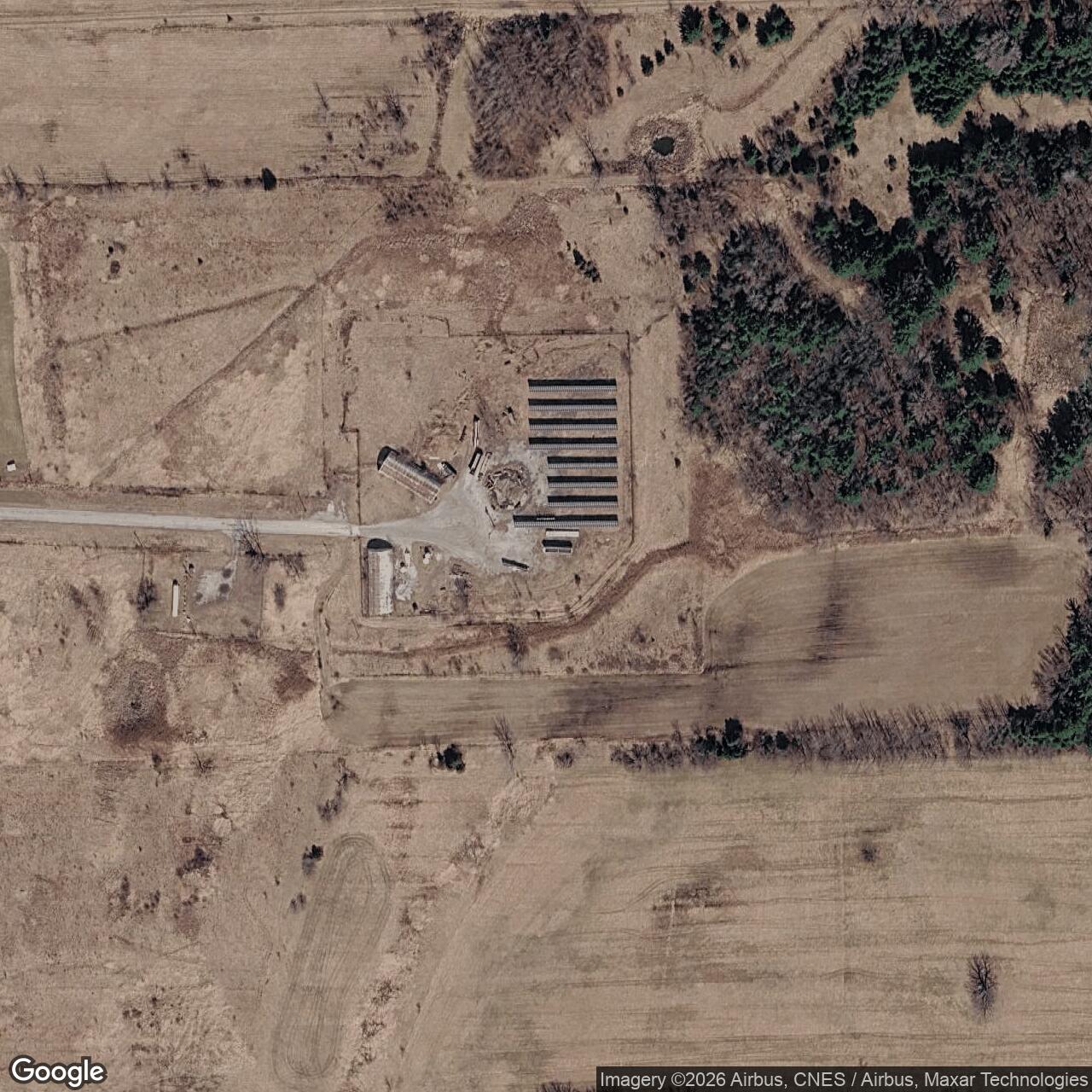 Current Google Satellite Image of Atlas F Site 556-2, Vermont