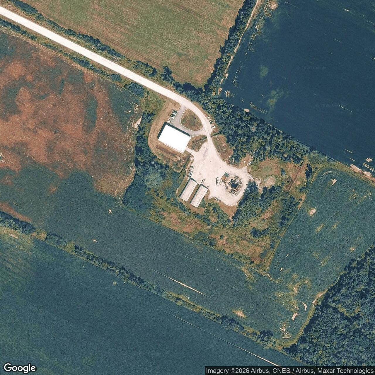 Current Google Satellite Image of Atlas F Site 556-3, Vermont
