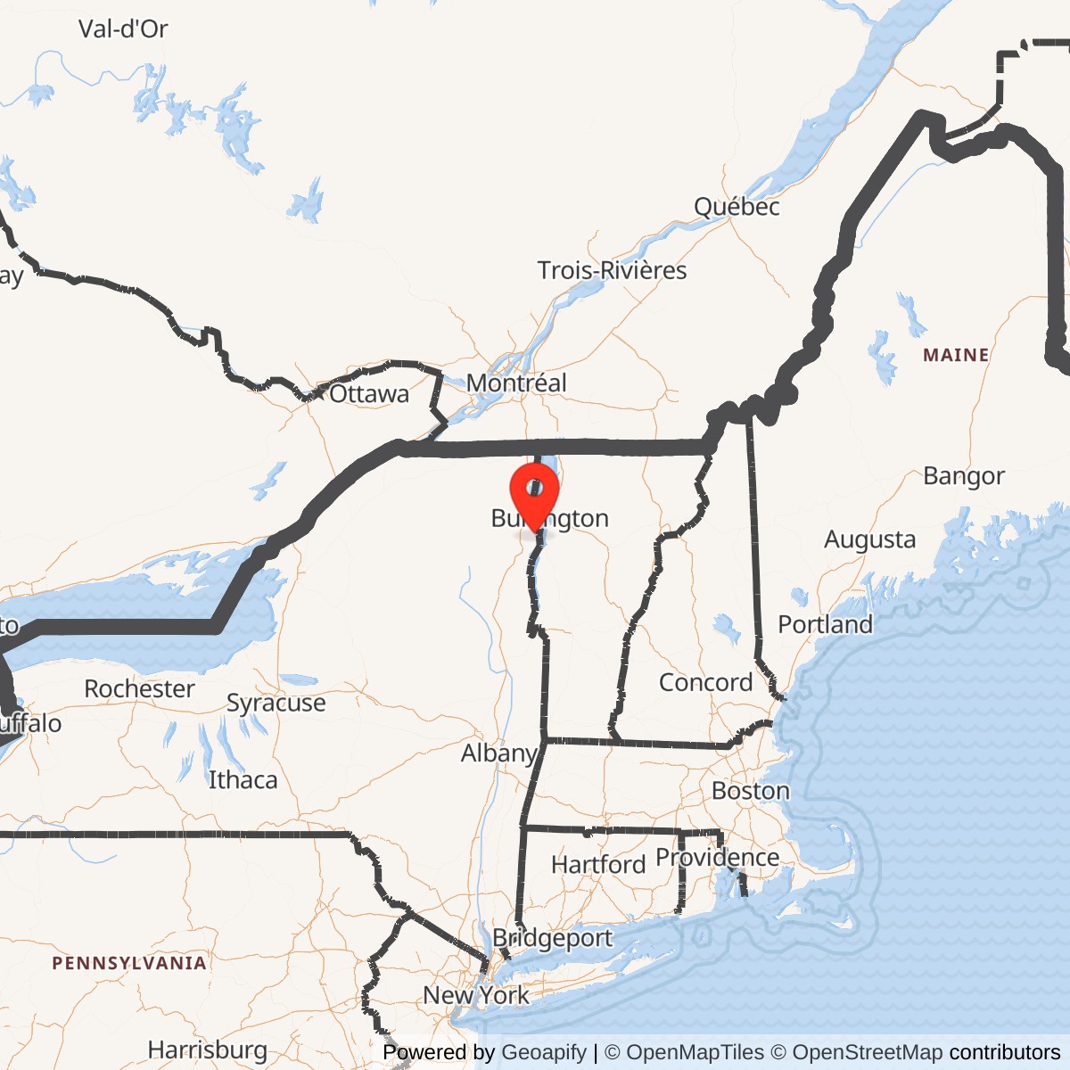 Map showing location of Atlas F Site 556-4, New York