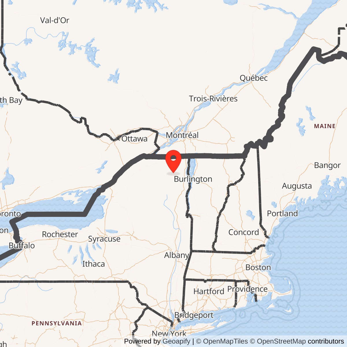 Map showing location of Atlas F Site 556-8, New York