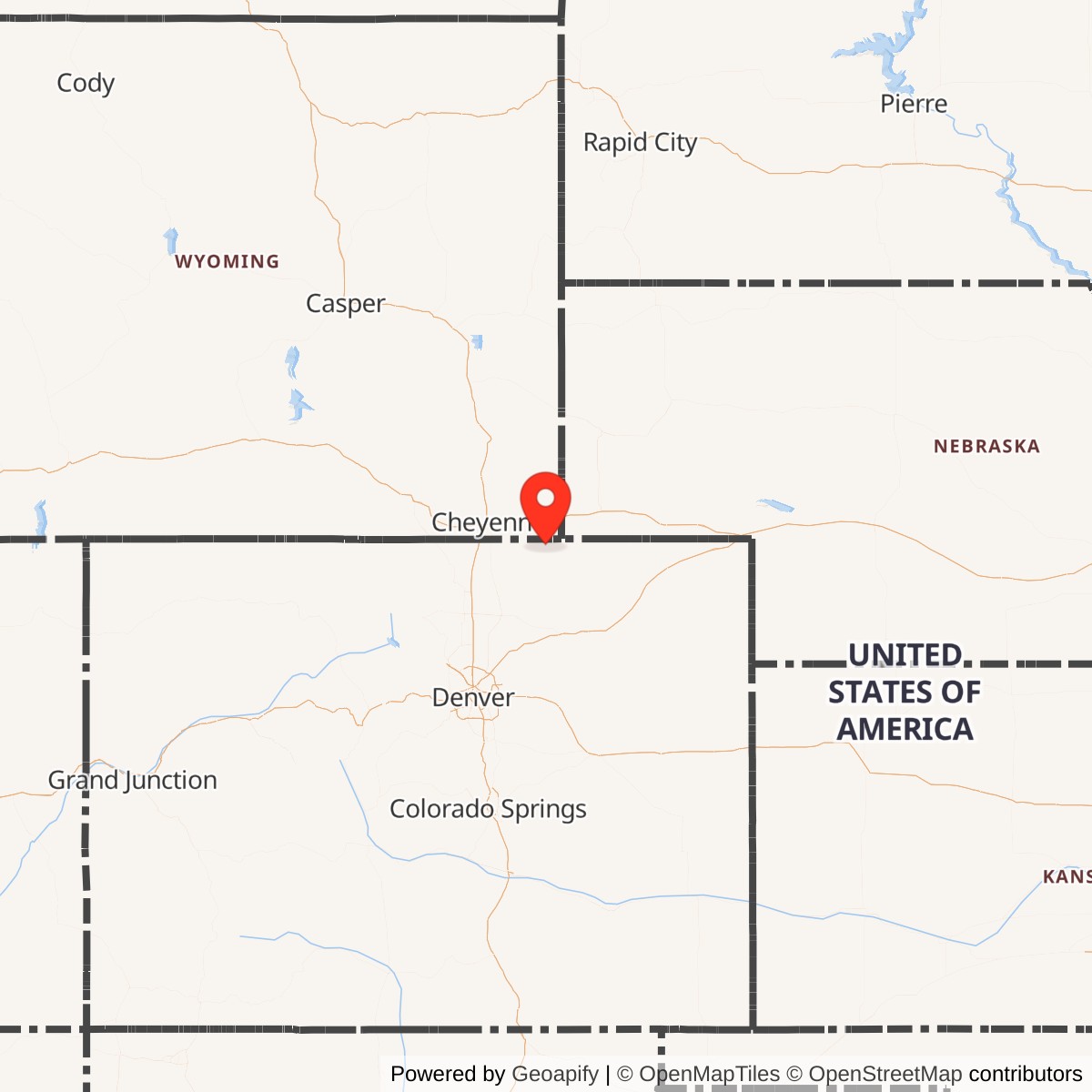 Map showing location of Atlas E Site 566-5, Colorado