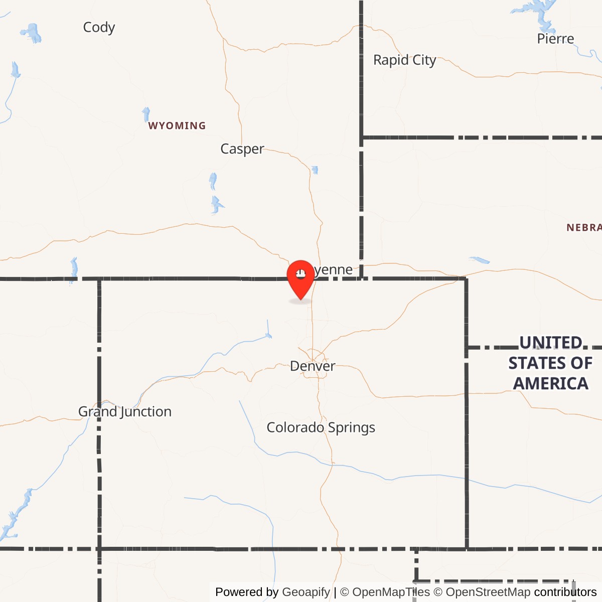 Map showing location of Atlas E Site 566-9, Colorado