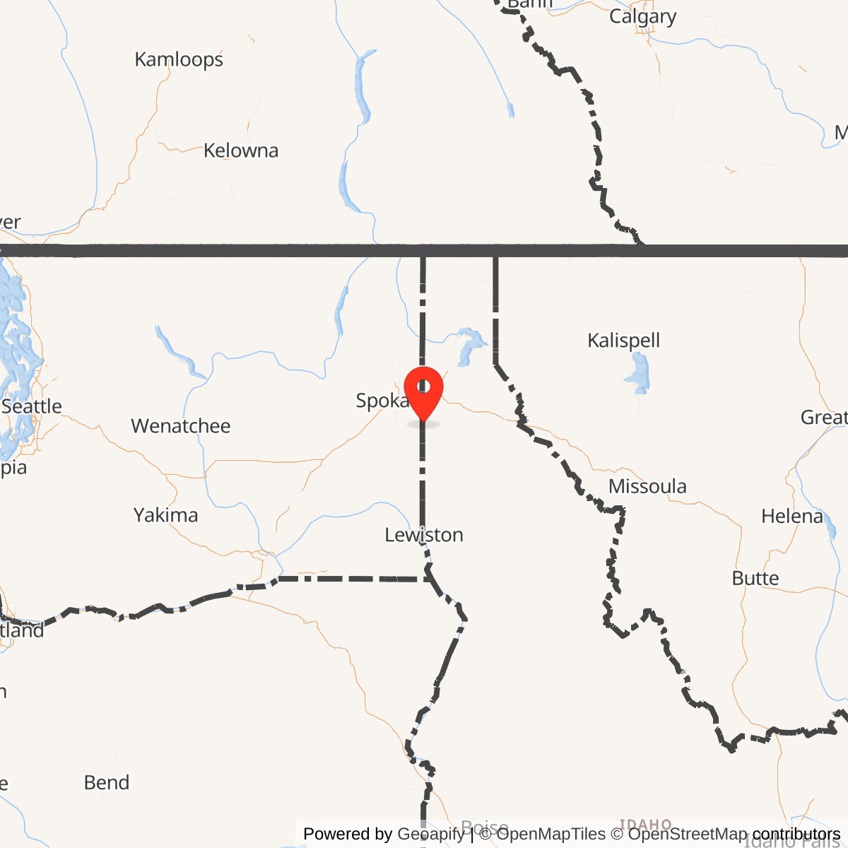 Map showing location of Atlas E Site 567-3, Idaho