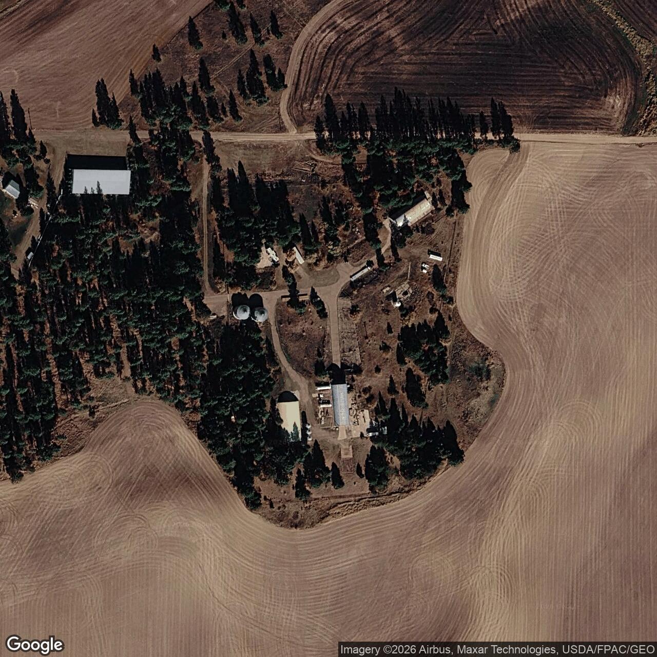 Current Google Satellite Image of Atlas E Site 567-3, Idaho