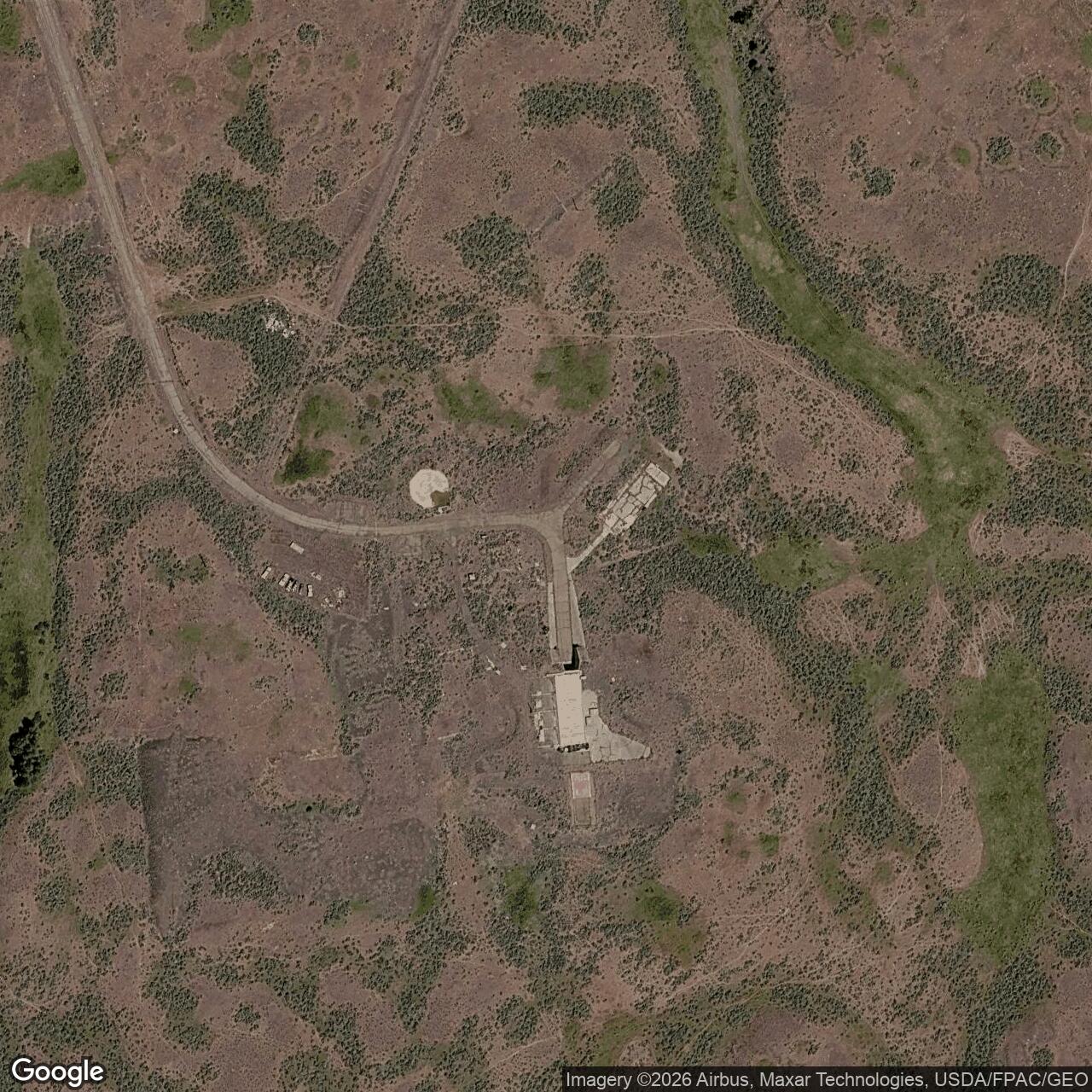 Current Google Satellite Image of Atlas E Site 567-6, Washington