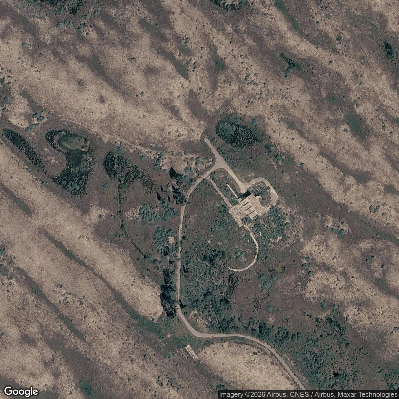 Current Google Satellite Image of Atlas E Site 576-C, California