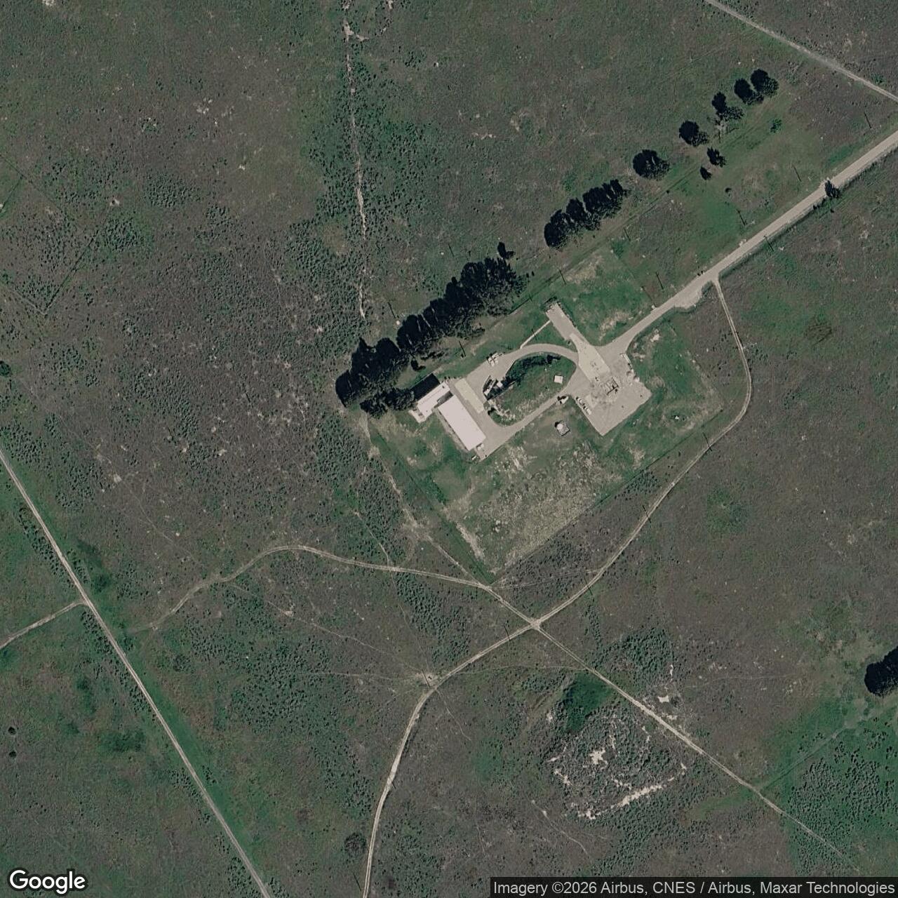 Current Google Satellite Image of Atlas F Site 576-G (OSTF-2), California