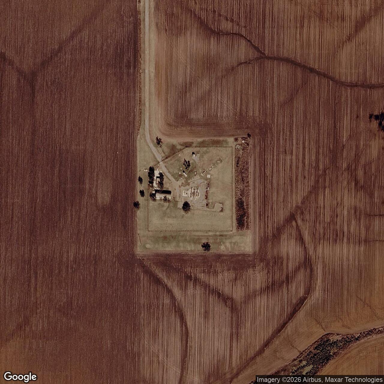 Current Google Satellite Image of Atlas F Site 577-2, Oklahoma