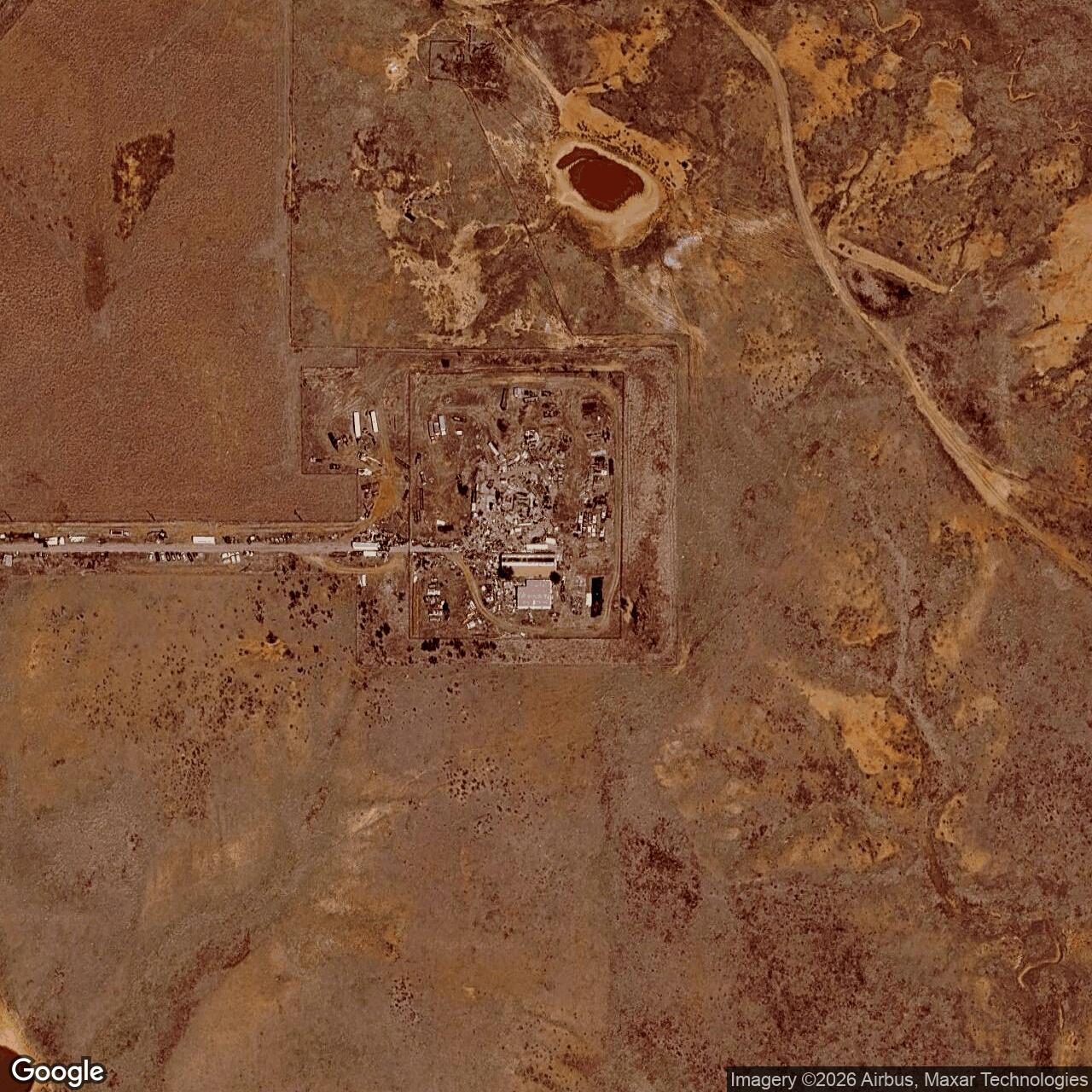 Current Google Satellite Image of Atlas F Site 577-5, Oklahoma