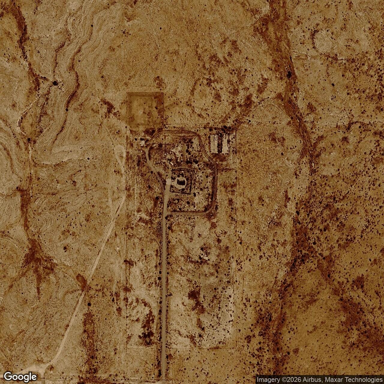 Current Google Satellite Image of Atlas F Site 579-10, New Mexico