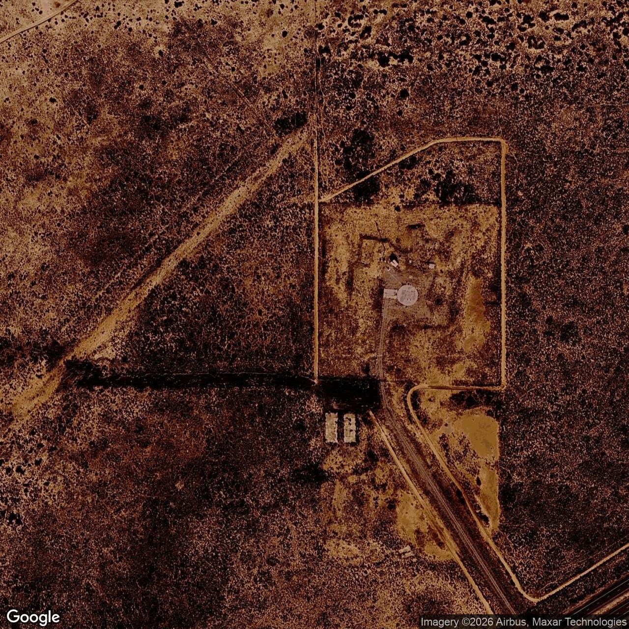 Current Google Satellite Image of Atlas F Site 579-3, New Mexico