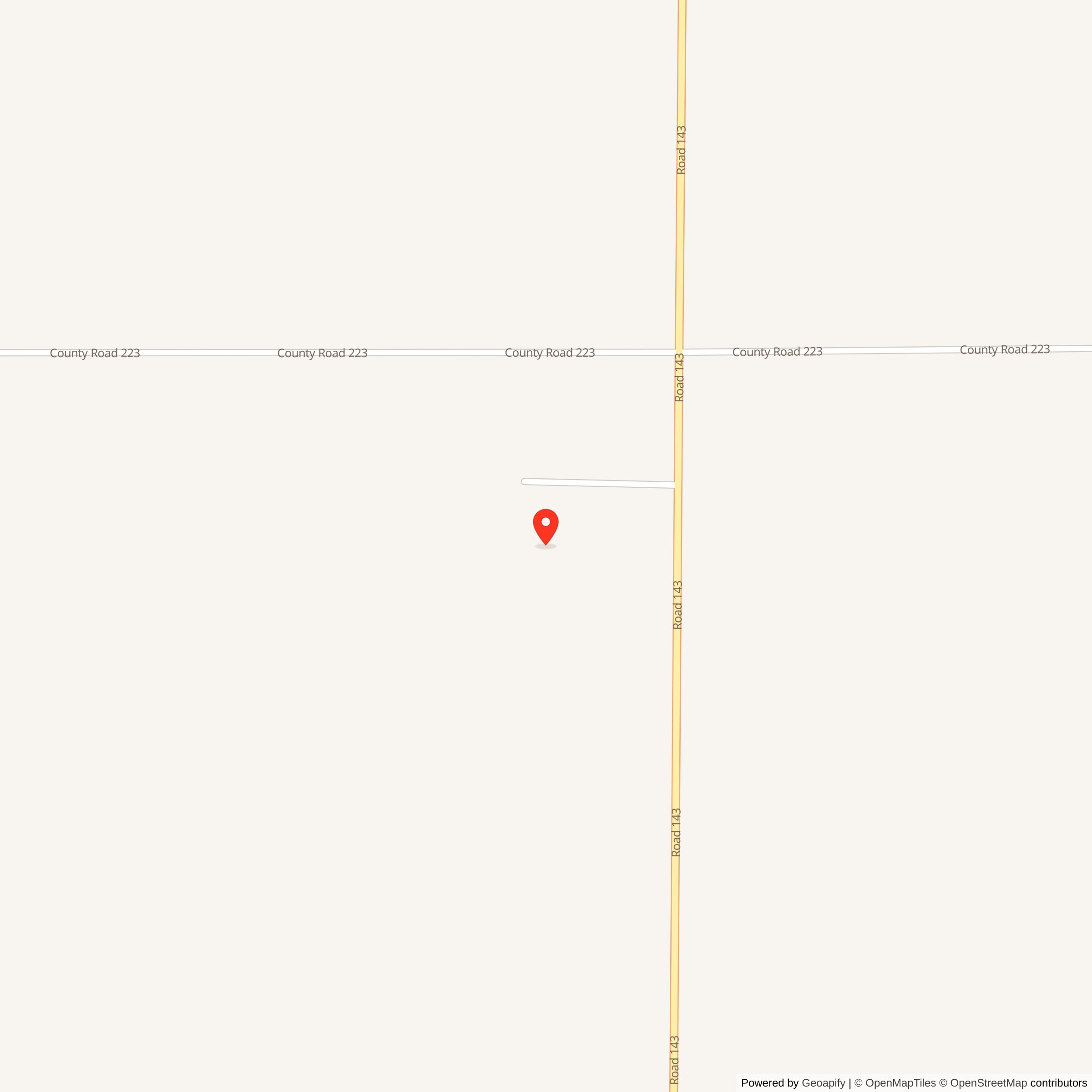 Map showing location of Minuteman / Peacekeeper Launch Facility P-05, Wyoming