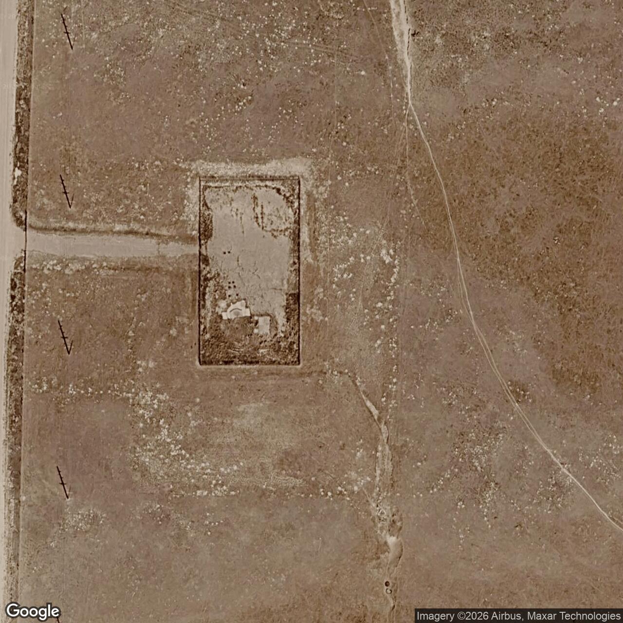 Current Google Satellite Image of Minuteman Launch Facility R-03, Wyoming