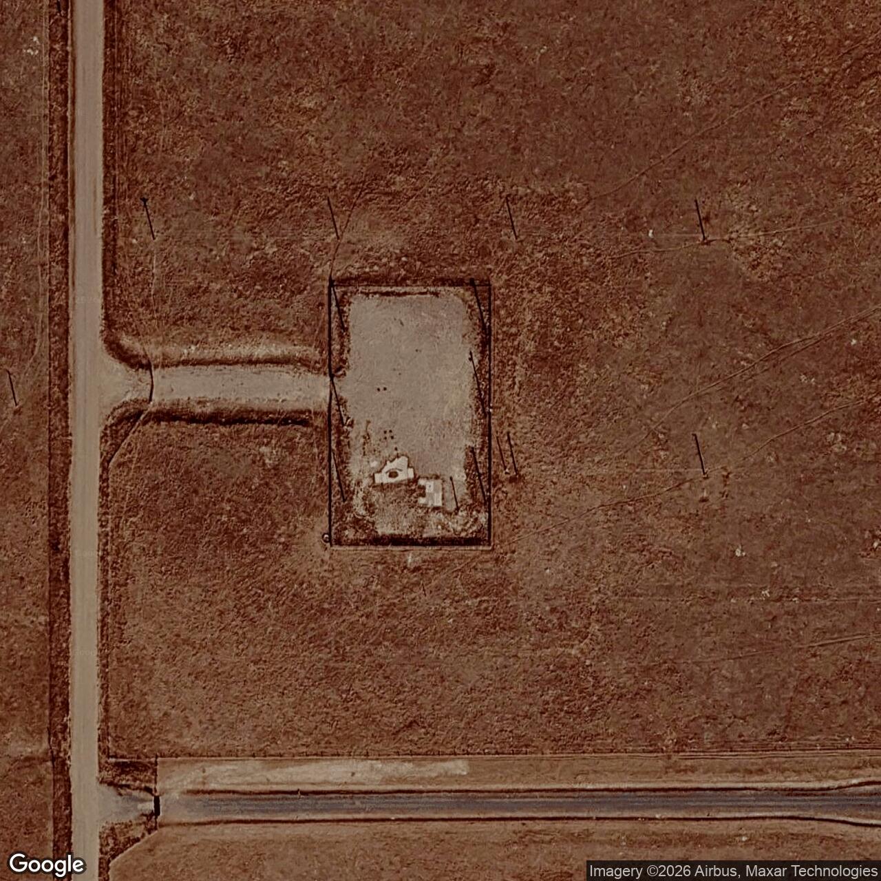 Current Google Satellite Image of Launch Facility R-06, Wyoming