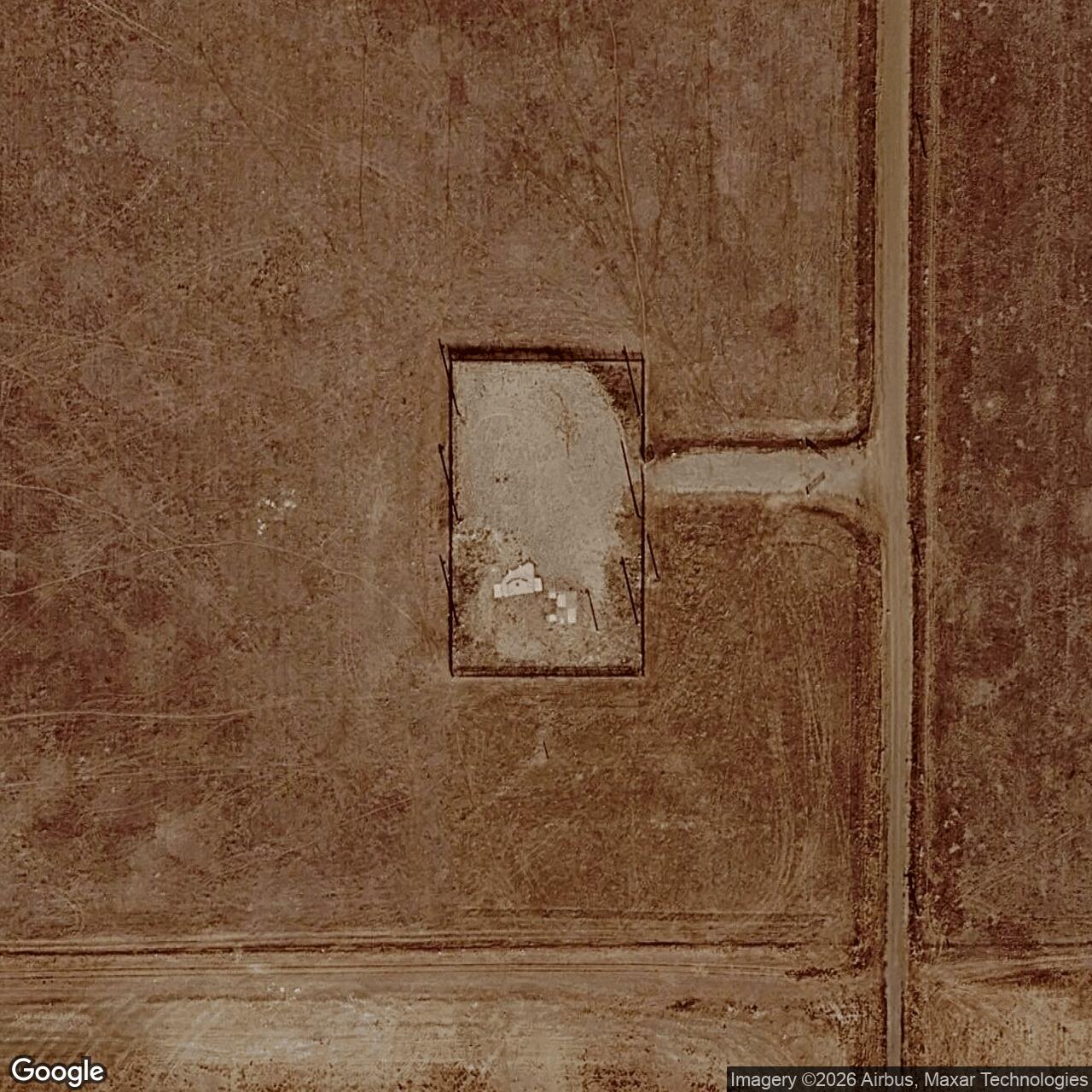 Current Google Satellite Image of Launch Facility R-07, Wyoming