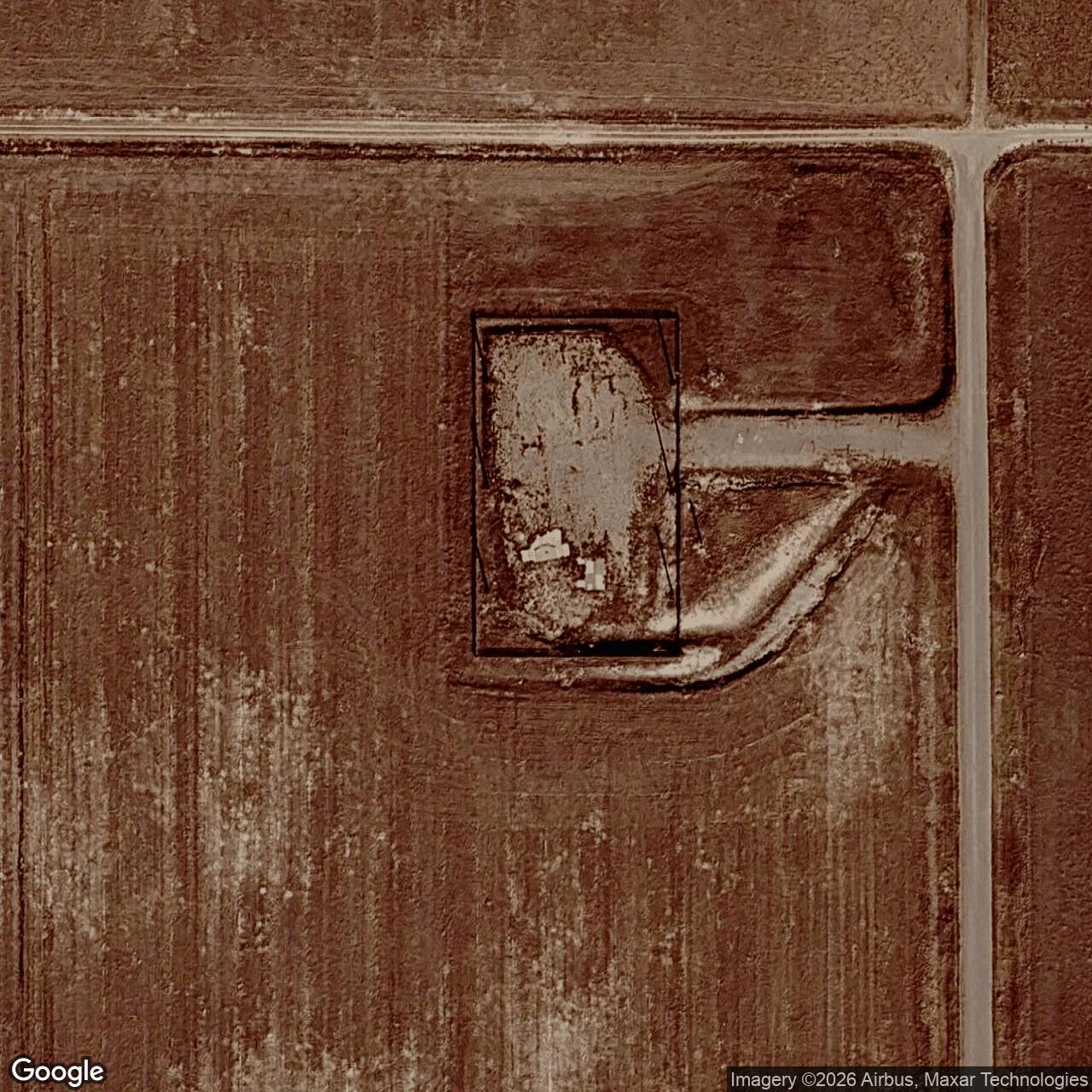 Current Google Satellite Image of Launch Facility R-08, Wyoming