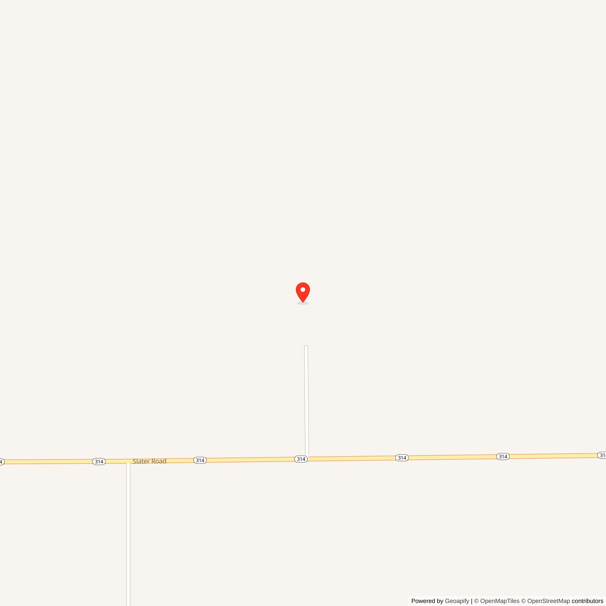 Map Showing Street Level location of Minuteman Launch Facility T-05, Wyoming
