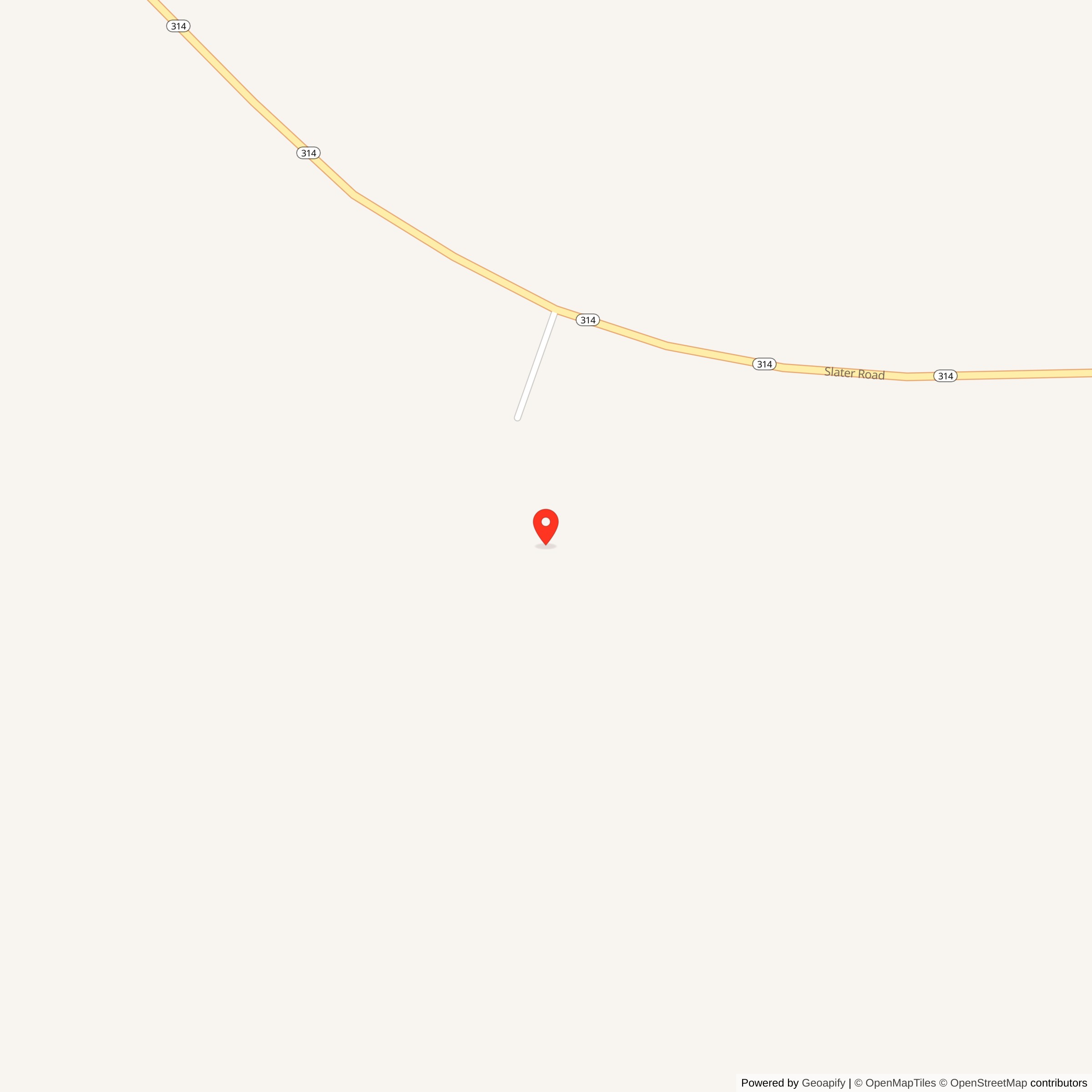 Map Showing Street Level location of Minuteman Launch Facility T-07, Wyoming