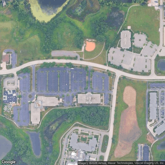 Current Google Satellite Image of Nike Missile Base C-84. Illinois